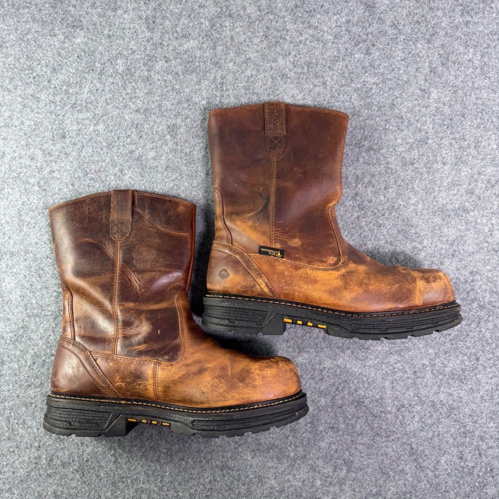 Wolverine Mens W201178 I-90 EPX Steel Toe Waterproof Work Boots Brown Size 12M